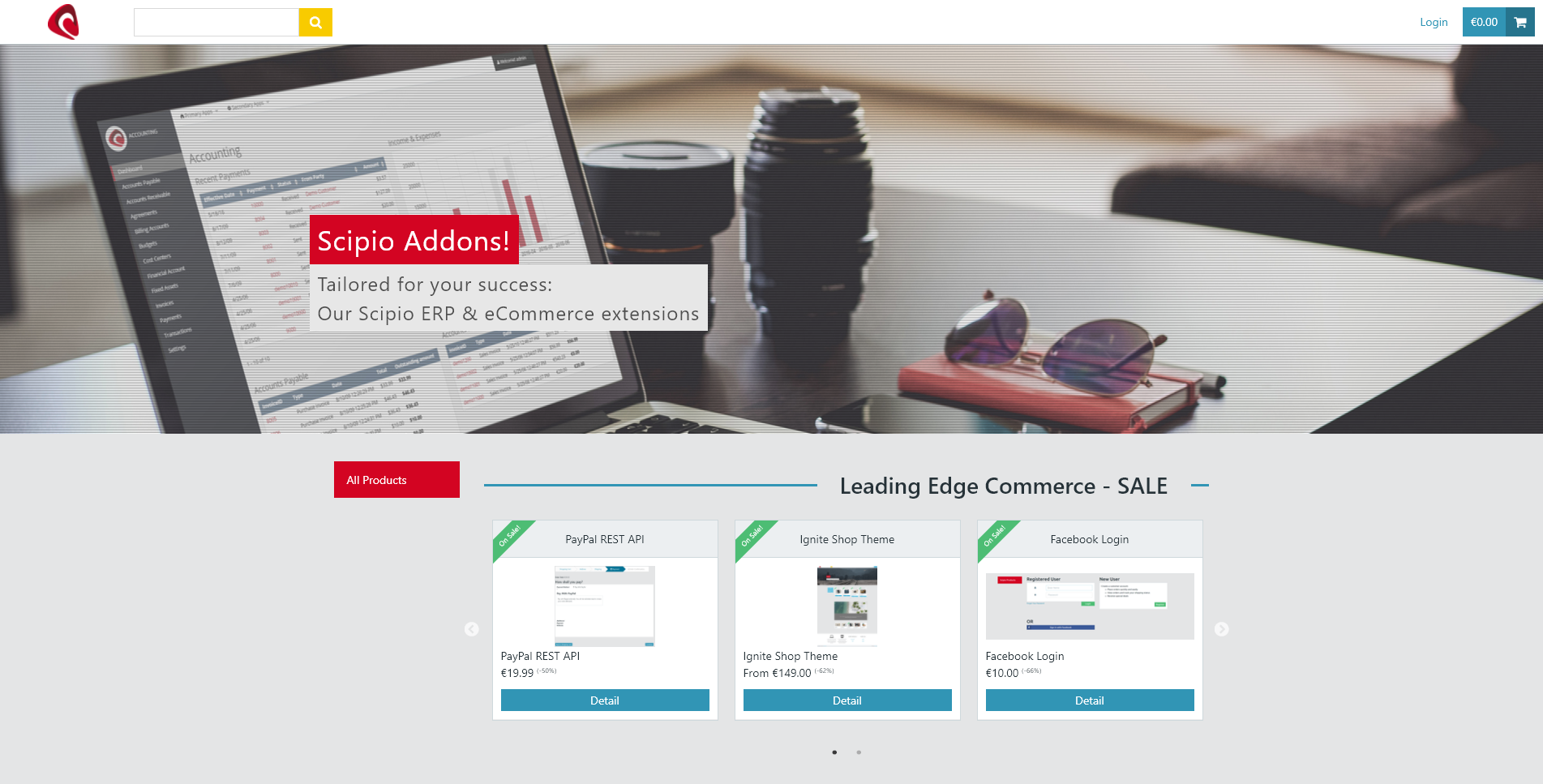 New Scipio Shop & Sale! ScipioERP