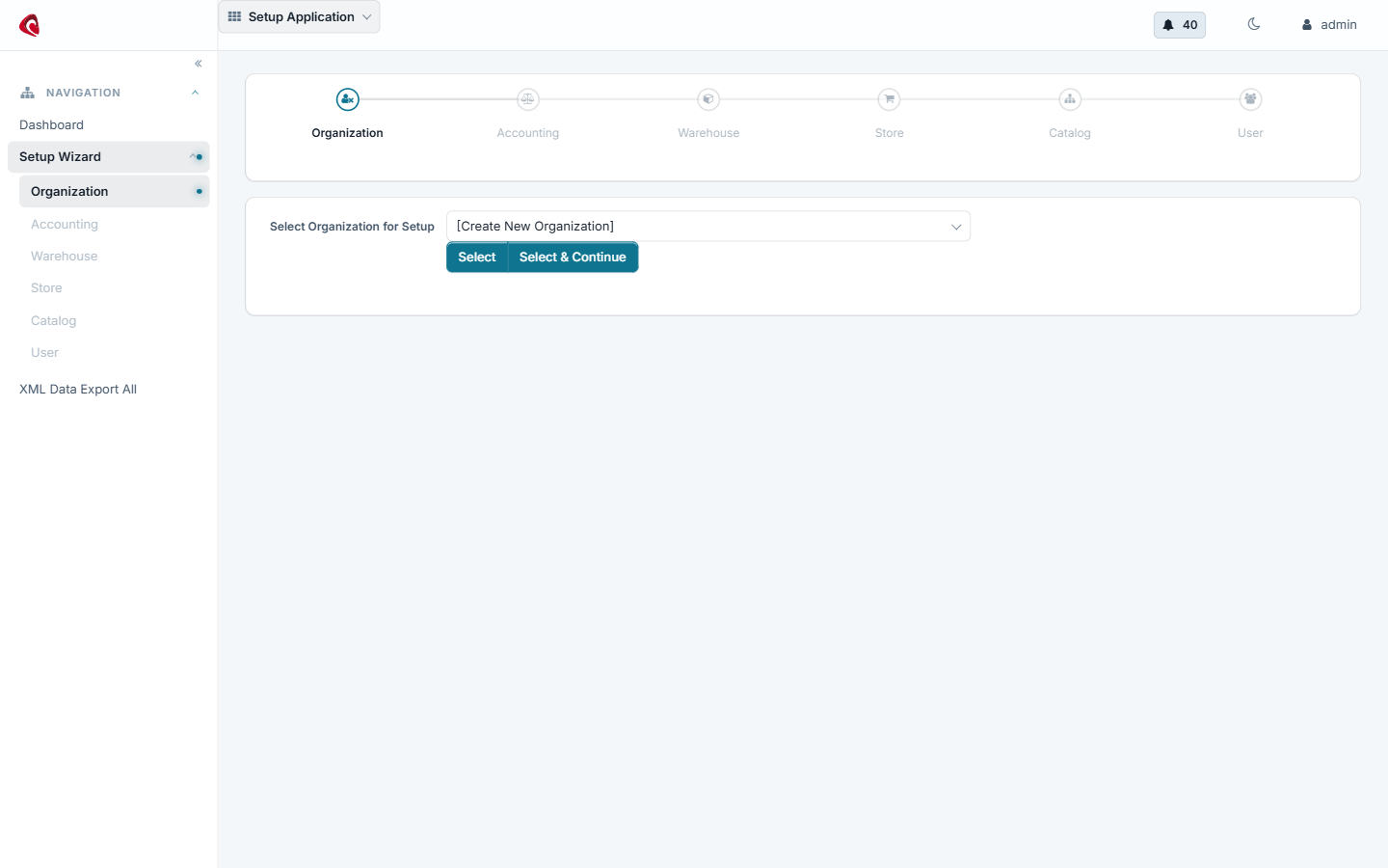scipio-erp-setup-organization