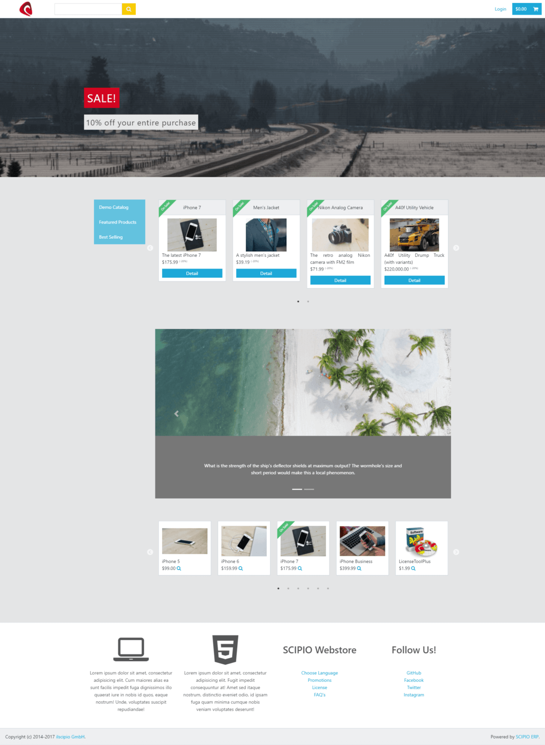 Ignite Shop Theme (Bootstrap v4) | ScipioERP